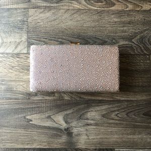 Pink champagne clutch